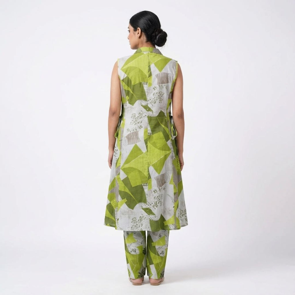 Blueverra Women’s Green Printed Co-ord Set