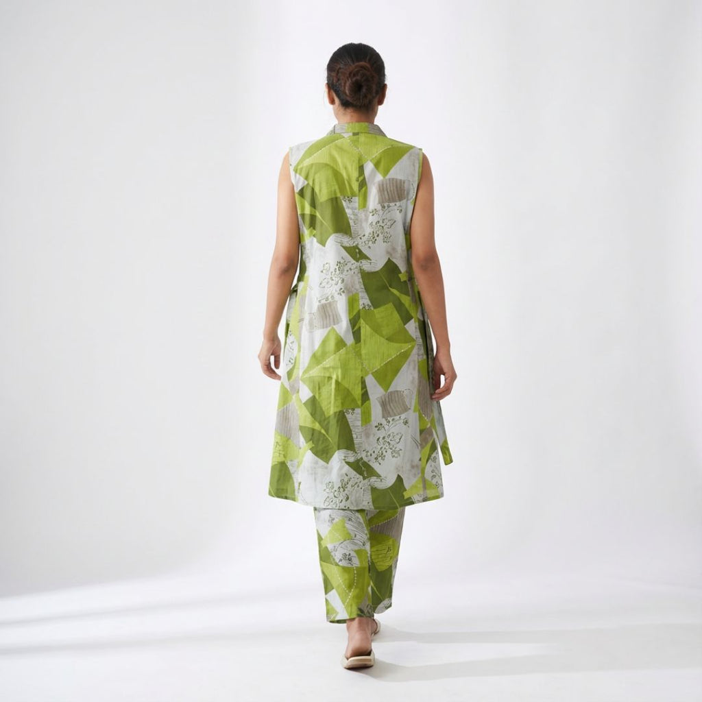 Blueverra Women’s Green Printed Co-ord Set