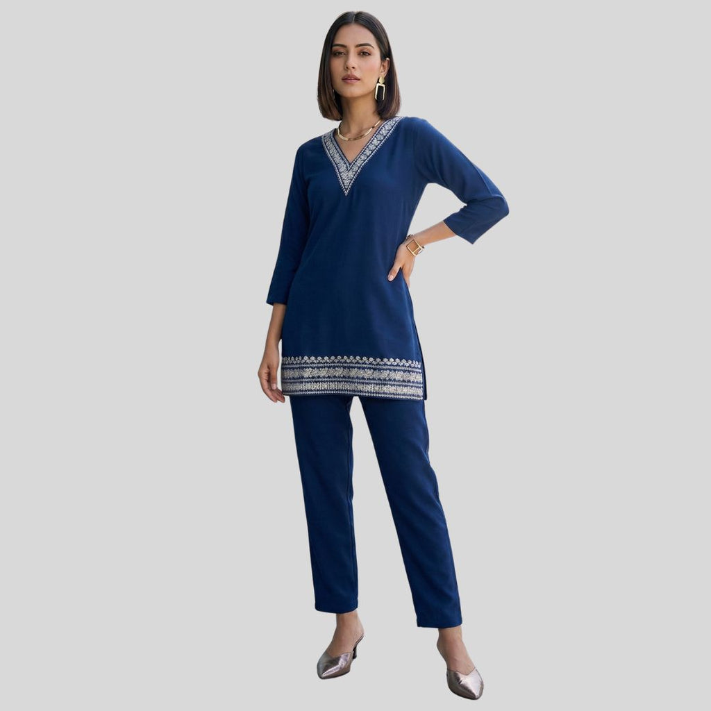 Imported Soft Navy Blue Co-ord Set