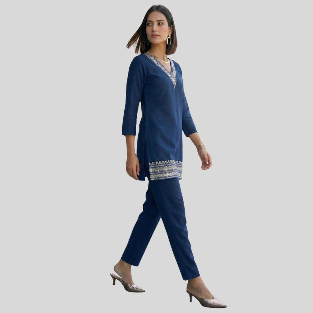 Imported Soft Navy Blue Co-ord Set