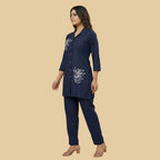 Catchy & Trendy Navy Blue Co-ord Set