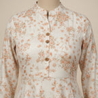 Ethereal Shimmer Jacquard Kurti