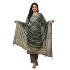 Olive Green Digital Printed Suit Set