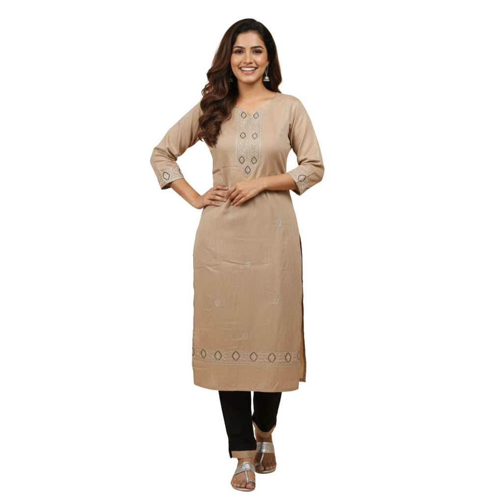 Roman Silk Coffee Color Suit Set