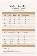 Baby Pink Lucknowi Chikankari 3-Piece Suit Set